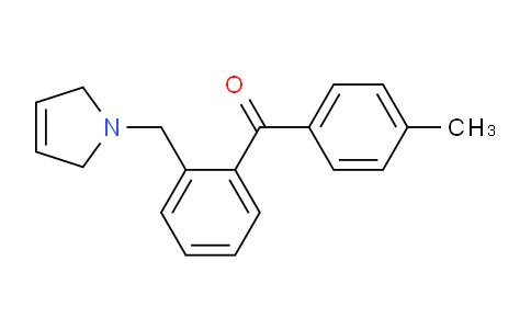 CAS No. 898762-83-9, (2-((2,5-Dihydro-1H-pyrrol-1-yl)methyl)phenyl)(p-tolyl)methanone