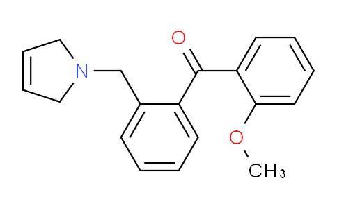 CAS No. 898762-85-1, (2-((2,5-Dihydro-1H-pyrrol-1-yl)methyl)phenyl)(2-methoxyphenyl)methanone