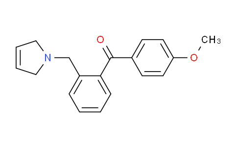 CAS No. 898762-89-5, (2-((2,5-Dihydro-1H-pyrrol-1-yl)methyl)phenyl)(4-methoxyphenyl)methanone