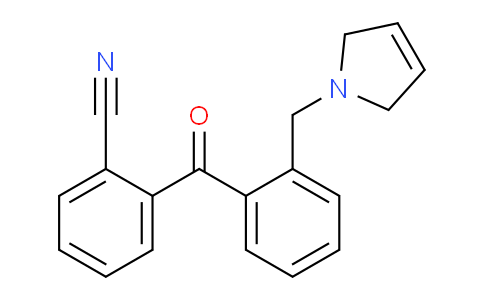 CAS No. 898762-91-9, 2-(2-((2,5-Dihydro-1H-pyrrol-1-yl)methyl)benzoyl)benzonitrile
