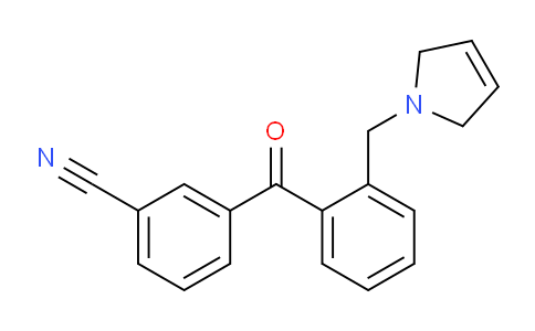 CAS No. 898762-93-1, 3-(2-((2,5-Dihydro-1H-pyrrol-1-yl)methyl)benzoyl)benzonitrile