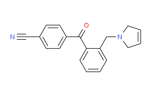CAS No. 898762-95-3, 4-(2-((2,5-Dihydro-1H-pyrrol-1-yl)methyl)benzoyl)benzonitrile