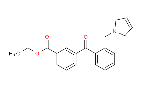 CAS No. 898762-99-7, Ethyl 3-(2-((2,5-dihydro-1H-pyrrol-1-yl)methyl)benzoyl)benzoate