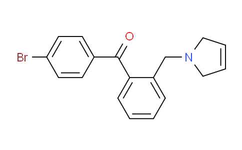 CAS No. 898763-08-1, (4-Bromophenyl)(2-((2,5-dihydro-1H-pyrrol-1-yl)methyl)phenyl)methanone