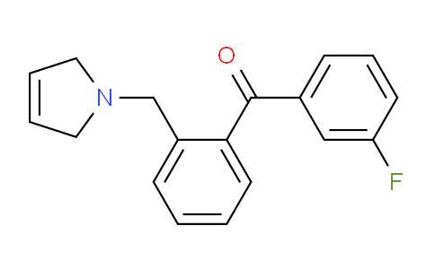 CAS No. 898763-14-9, (2-((2,5-Dihydro-1H-pyrrol-1-yl)methyl)phenyl)(3-fluorophenyl)methanone