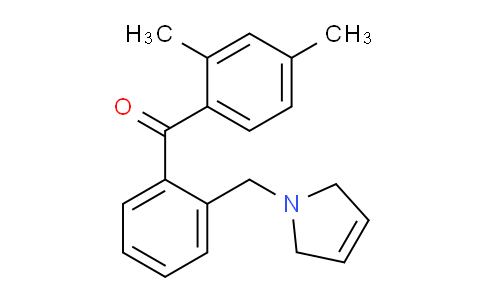 CAS No. 898763-23-0, (2-((2,5-Dihydro-1H-pyrrol-1-yl)methyl)phenyl)(2,4-dimethylphenyl)methanone