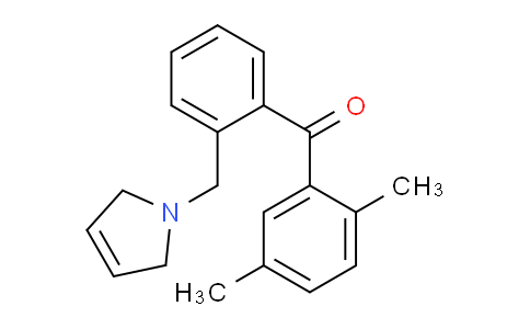 CAS No. 898763-26-3, (2-((2,5-Dihydro-1H-pyrrol-1-yl)methyl)phenyl)(2,5-dimethylphenyl)methanone