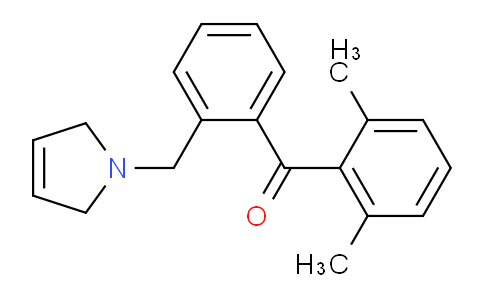 CAS No. 898763-29-6, (2-((2,5-Dihydro-1H-pyrrol-1-yl)methyl)phenyl)(2,6-dimethylphenyl)methanone