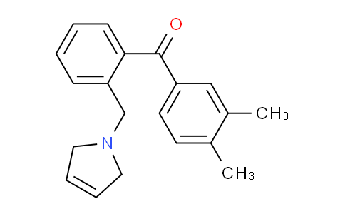 CAS No. 898763-32-1, (2-((2,5-Dihydro-1H-pyrrol-1-yl)methyl)phenyl)(3,4-dimethylphenyl)methanone