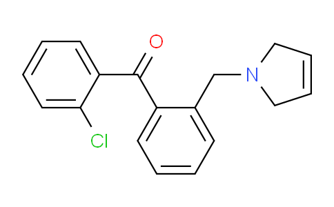 CAS No. 898763-47-8, (2-Chlorophenyl)(2-((2,5-dihydro-1H-pyrrol-1-yl)methyl)phenyl)methanone