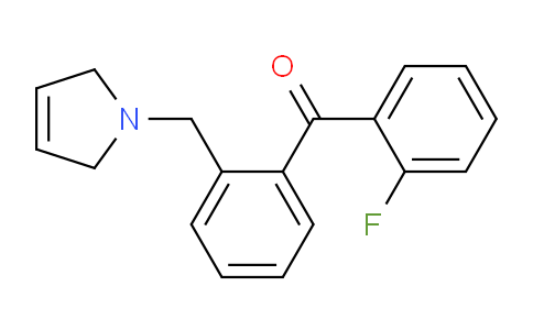 CAS No. 898763-50-3, (2-((2,5-Dihydro-1H-pyrrol-1-yl)methyl)phenyl)(2-fluorophenyl)methanone