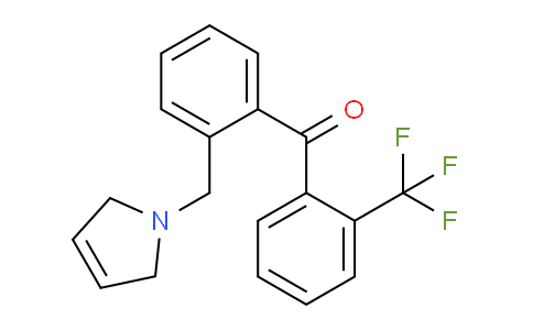 CAS No. 898763-53-6, (2-((2,5-Dihydro-1H-pyrrol-1-yl)methyl)phenyl)(2-(trifluoromethyl)phenyl)methanone