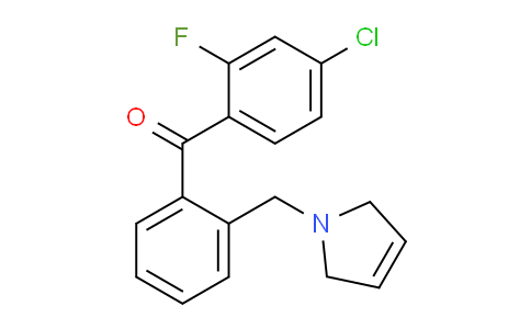 898763-68-3 | (4-Chloro-2-fluorophenyl)(2-((2,5-dihydro-1H-pyrrol-1-yl)methyl)phenyl)methanone