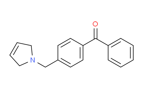 CAS No. 898763-69-4, (4-((2,5-Dihydro-1H-pyrrol-1-yl)methyl)phenyl)(phenyl)methanone