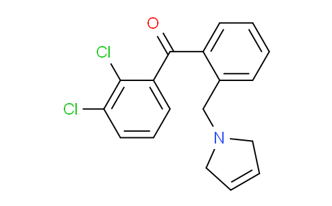 CAS No. 898763-70-7, (2,3-Dichlorophenyl)(2-((2,5-dihydro-1H-pyrrol-1-yl)methyl)phenyl)methanone