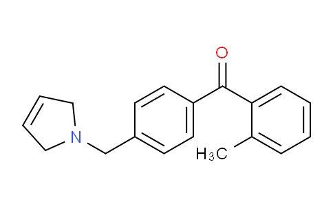 CAS No. 898763-71-8, (4-((2,5-Dihydro-1H-pyrrol-1-yl)methyl)phenyl)(o-tolyl)methanone