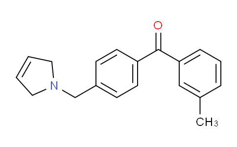 CAS No. 898763-73-0, (4-((2,5-Dihydro-1H-pyrrol-1-yl)methyl)phenyl)(m-tolyl)methanone