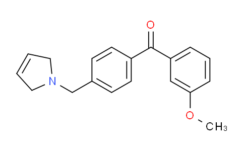 CAS No. 898763-79-6, (4-((2,5-Dihydro-1H-pyrrol-1-yl)methyl)phenyl)(3-methoxyphenyl)methanone