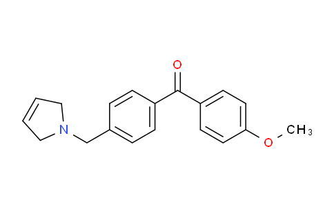 CAS No. 898763-81-0, (4-((2,5-Dihydro-1H-pyrrol-1-yl)methyl)phenyl)(4-methoxyphenyl)methanone
