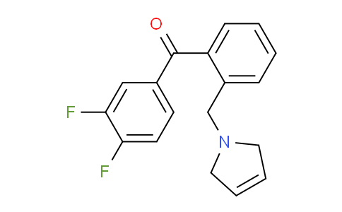 CAS No. 898763-82-1, (3,4-Difluorophenyl)(2-((2,5-dihydro-1H-pyrrol-1-yl)methyl)phenyl)methanone