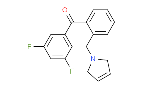CAS No. 898763-84-3, (3,5-Difluorophenyl)(2-((2,5-dihydro-1H-pyrrol-1-yl)methyl)phenyl)methanone