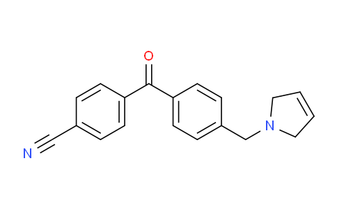 CAS No. 898763-87-6, 4-(4-((2,5-Dihydro-1H-pyrrol-1-yl)methyl)benzoyl)benzonitrile