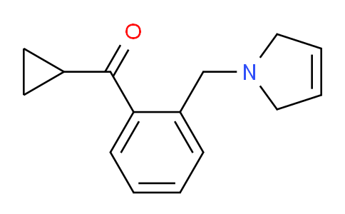 CAS No. 898763-88-7, Cyclopropyl(2-((2,5-dihydro-1H-pyrrol-1-yl)methyl)phenyl)methanone