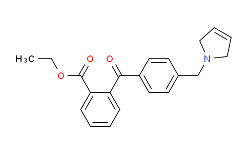 CAS No. 898763-89-8, Ethyl 2-(4-((2,5-dihydro-1H-pyrrol-1-yl)methyl)benzoyl)benzoate