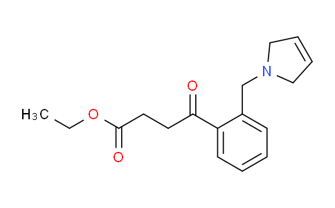 CAS No. 898763-96-7, Ethyl 4-(2-((2,5-dihydro-1H-pyrrol-1-yl)methyl)phenyl)-4-oxobutanoate