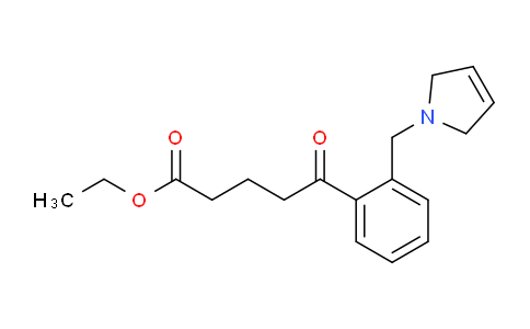 CAS No. 898763-98-9, Ethyl 5-(2-((2,5-dihydro-1H-pyrrol-1-yl)methyl)phenyl)-5-oxopentanoate