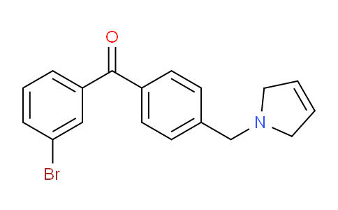 CAS No. 898763-99-0, (3-Bromophenyl)(4-((2,5-dihydro-1H-pyrrol-1-yl)methyl)phenyl)methanone