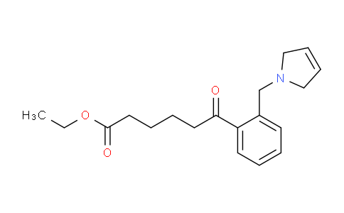 CAS No. 898764-00-6, Ethyl 6-(2-((2,5-dihydro-1H-pyrrol-1-yl)methyl)phenyl)-6-oxohexanoate