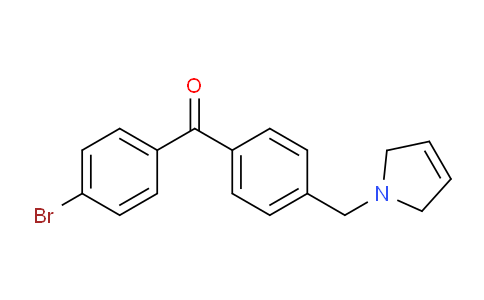 CAS No. 898764-01-7, (4-Bromophenyl)(4-((2,5-dihydro-1H-pyrrol-1-yl)methyl)phenyl)methanone