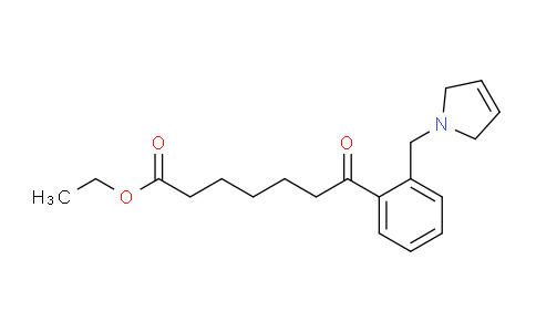 CAS No. 898764-02-8, Ethyl 7-(2-((2,5-dihydro-1H-pyrrol-1-yl)methyl)phenyl)-7-oxoheptanoate