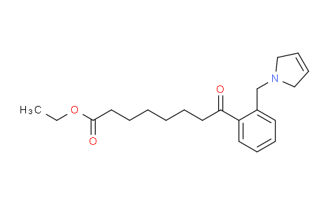 CAS No. 898764-04-0, Ethyl 8-(2-((2,5-dihydro-1H-pyrrol-1-yl)methyl)phenyl)-8-oxooctanoate