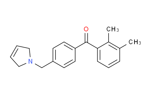 CAS No. 898764-11-9, (4-((2,5-Dihydro-1H-pyrrol-1-yl)methyl)phenyl)(2,3-dimethylphenyl)methanone