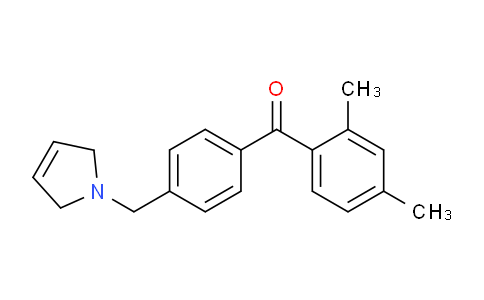 CAS No. 898764-13-1, (4-((2,5-Dihydro-1H-pyrrol-1-yl)methyl)phenyl)(2,4-dimethylphenyl)methanone