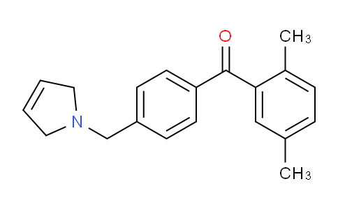 CAS No. 898764-16-4, (4-((2,5-Dihydro-1H-pyrrol-1-yl)methyl)phenyl)(2,5-dimethylphenyl)methanone