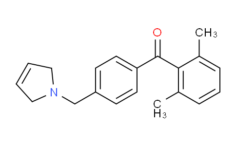 CAS No. 898764-19-7, (4-((2,5-Dihydro-1H-pyrrol-1-yl)methyl)phenyl)(2,6-dimethylphenyl)methanone
