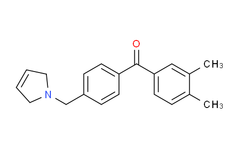 CAS No. 898764-22-2, (4-((2,5-Dihydro-1H-pyrrol-1-yl)methyl)phenyl)(3,4-dimethylphenyl)methanone