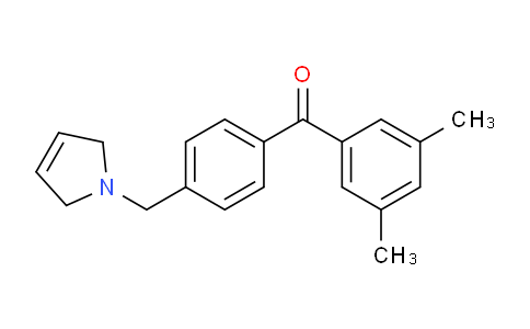 CAS No. 898764-25-5, (4-((2,5-Dihydro-1H-pyrrol-1-yl)methyl)phenyl)(3,5-dimethylphenyl)methanone
