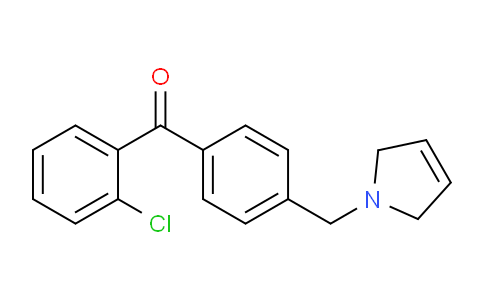 CAS No. 898764-37-9, (2-Chlorophenyl)(4-((2,5-dihydro-1H-pyrrol-1-yl)methyl)phenyl)methanone