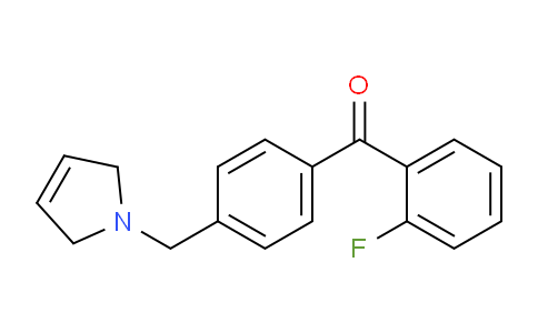 CAS No. 898764-40-4, (4-((2,5-Dihydro-1H-pyrrol-1-yl)methyl)phenyl)(2-fluorophenyl)methanone