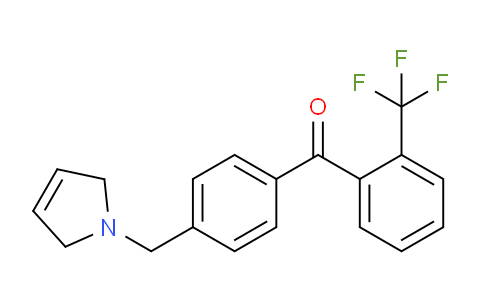 CAS No. 898764-43-7, (4-((2,5-Dihydro-1H-pyrrol-1-yl)methyl)phenyl)(2-(trifluoromethyl)phenyl)methanone