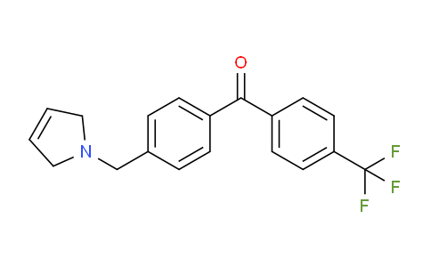 CAS No. 898764-49-3, (4-((2,5-Dihydro-1H-pyrrol-1-yl)methyl)phenyl)(4-(trifluoromethyl)phenyl)methanone