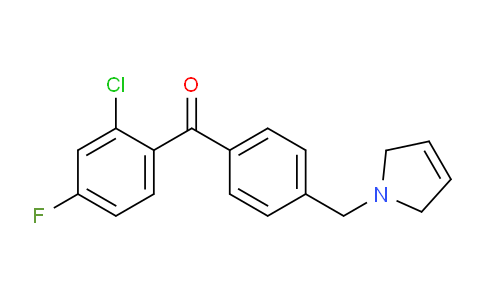 CAS No. 898764-55-1, (2-Chloro-4-fluorophenyl)(4-((2,5-dihydro-1H-pyrrol-1-yl)methyl)phenyl)methanone