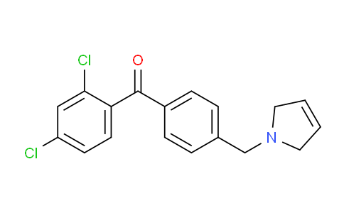 CAS No. 898764-65-3, (2,4-Dichlorophenyl)(4-((2,5-dihydro-1H-pyrrol-1-yl)methyl)phenyl)methanone