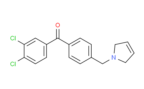 CAS No. 898764-69-7, (3,4-Dichlorophenyl)(4-((2,5-dihydro-1H-pyrrol-1-yl)methyl)phenyl)methanone