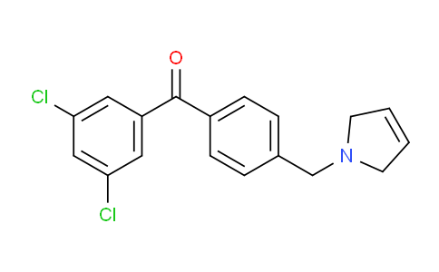 CAS No. 898764-71-1, (3,5-Dichlorophenyl)(4-((2,5-dihydro-1H-pyrrol-1-yl)methyl)phenyl)methanone