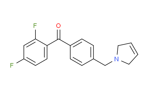 CAS No. 898764-73-3, (2,4-Difluorophenyl)(4-((2,5-dihydro-1H-pyrrol-1-yl)methyl)phenyl)methanone